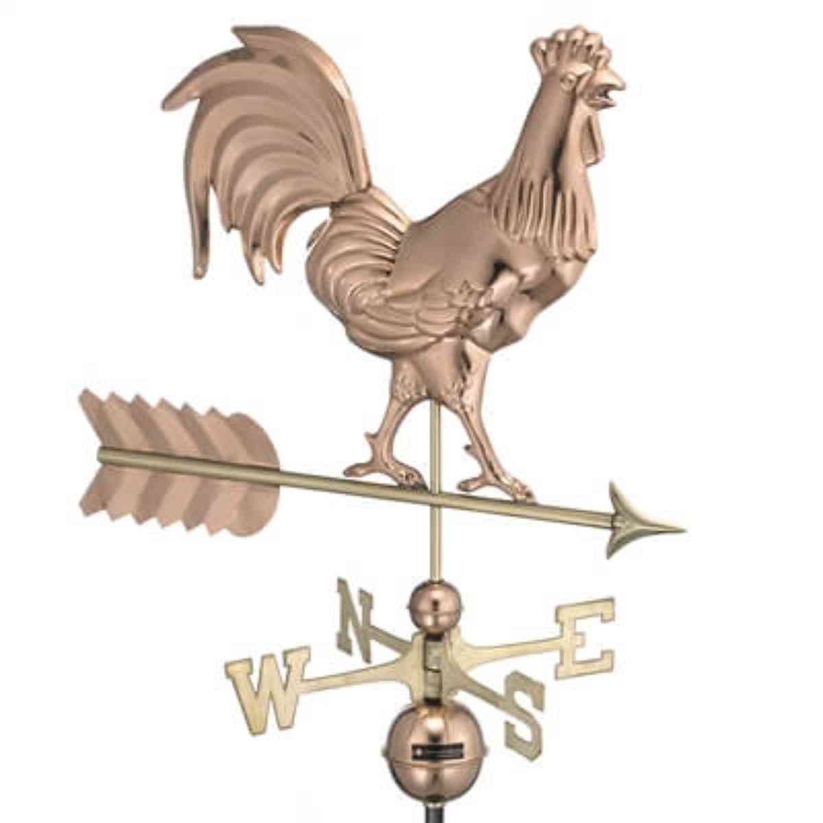 Large Copper Rooster Weathervane.jpg_1 Large Copper Rooster Weathervane